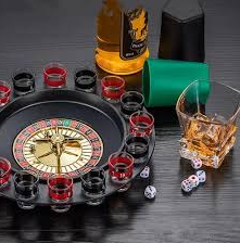 RULETA DE TRAGOS SHOTS CON COPAS